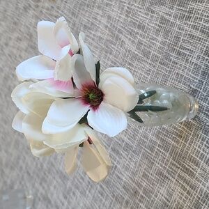 FLOWER PENS NWT silk flowers w pen & floral tape, set of 4 flower pens